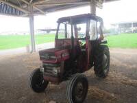 1972 MASSEY FERGUSON 135 3cylinder diesel TRACTORReg. No. CBT 586KSerial No. 410414Reported to in original condition showing 4,700hrs