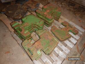 15no. John Deere front tractor weights