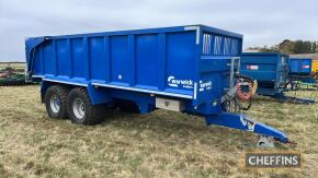 2017 Warwick WB14 FM 14tonne tandem axle steel monocoque trailer with hydraulic tailgate, ABS and ABS controller sprung drawbar, load sensing and air brakes on 560/60R22.5 wheels and tyres Serial No. 1470404