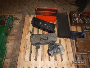 John Deere toolbox and various others, starter motor (as new)