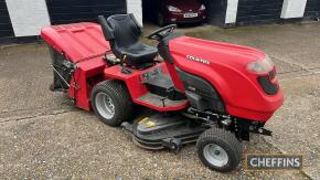 2017 COUNTAX A230D diesel RIDE-ON LAWN MOWER Fitted with mid-mounted mower deck, powered sweeper collector Serial No. A0345444 Hours: Unknown