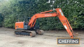 Hitachi Zaxis 130-5B LCN 700m pads, quick hitch, hammer pipes Ser. No. HCMDAD51H00090593