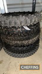 Qty of Bridgestone & Michelin 120/90-18 & 140/80-18m Dirt Motorcycle Tyres UNRESERVED LOT