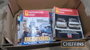 Qty Commercial Motor magazines with others, 1970s