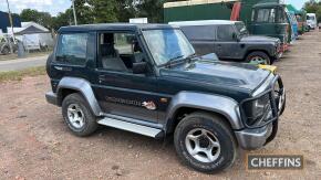 1995 DAIHATSU Fourtrak Timberline 2765cc diesel 4x4 CAR Reg. No. N817 DOR Serial No. JDA000F7300503142 MOT: 21/05/2025 This special edition Timberline sports wider alloy wheels under wide arches as well as a bull bar and side steps. The vendor states 