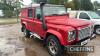 2014 LAND ROVER Defender 110 XS Double Cab Utility 4X4 CAR Reg. No. WM14 UOR Chassis No. SALLDHYP7EA453810 Finished in Firenze Red with grey roof, this Defender is reported to be in superb condition and fitted with 5 new BF Goodrich tyres, raised air inta - 3