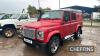 2014 LAND ROVER Defender 110 XS Double Cab Utility 4X4 CAR Reg. No. WM14 UOR Chassis No. SALLDHYP7EA453810 Finished in Firenze Red with grey roof, this Defender is reported to be in superb condition and fitted with 5 new BF Goodrich tyres, raised air inta - 4