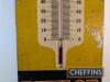 Dunlop Stock wall hanging tin sign with thermometer, 30x10ins - 3