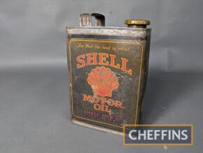 Shell Motor Oil can, embossed Shell-Mex Ltd, size not indicated, c.1 quart