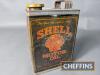 Shell Motor Oil can, embossed Shell-Mex Ltd, size not indicated, c.1 quart - 4