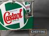 Castrol Motor Oil bottle stand with double sided enamel signs, complete with 9no. glass Castrol quart bottles with caps - 7