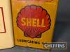 2no. Shell 1 gallon oil cans, Vitrea Oil 27 t/w Ensis Engine Oil 30 - 2