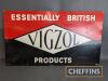 Vigzol Products Essentially British printed aluminium sign by Franco, 42x24ins