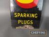 KLG Too Good to Miss Sparking Plugs vertical enamel sign, 25x6ins - 5