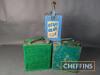 2no. Esso 2gallon petrol cans with Esso caps t/w Esso Blue Paraffin can