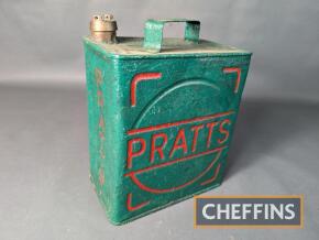 Pratts 2gallon petrol can with Pratts cap, restored