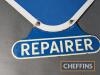 RAC Repairer diamond shape double sided enamel sign complete with lozenge and hanging bracket - 3