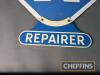 RAC Repairer diamond shape double sided enamel sign complete with lozenge and hanging bracket - 7