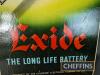 Exide The Long Life Battery - Needs No Handle To Its Name show card No. 7096 can be wall hanging or freestanding 29x19.5ins - 2