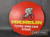 Michelin Tyres You Can Trust single sided circular showcard 25ins diameter