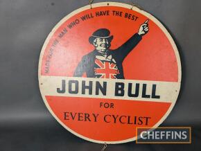 John Bull for Every Cyclist single sided circular showcard 23.5ins diameter