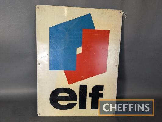 Elf single sided printed aluminium sign, 24x18ins