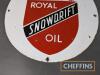 Royal Snowdrift Oil circular single sided enamel sign, 12ins diameter - 3