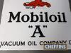 Mobiloil 'A' oil single sided enamel sign, 11x9ins - 3