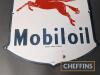 Mobiloil shield shaped single sided enamel sign, c.12x12ins - 3