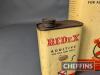 3no. Redex Additive tins, pint, quart and gallon, some with contents - 5