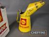 Shell X-100 pint oil pourer t/w tin and Shell Lubricants pourer - 7