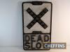 Dead Slow, a pre-Worboys cast road road sign complete with glass reflectors by 24 Hour Signs Ltd, 21x12ins