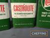 3no. Castrol quart engine oil tins - 5