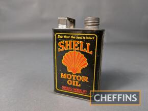 Shell Motor Oil miniature black promotional display can, a rare item