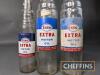 Pr. Esso Extra Motor Oil glass bottles t/w a pint version - 2