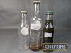 3no. Castrol glass oil bottles, some Wakefield - 8