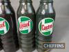 4no. Castrol glass oil bottles, some Wakefield, with contents - 3