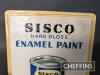 Sisco Hard Gloss Enamel Paint freestanding showcard 10.5x8ins t/w Sisco Paints sample booklet - 2