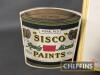 Sisco Hard Gloss Enamel Paint freestanding showcard 10.5x8ins t/w Sisco Paints sample booklet - 4