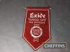 Exide Double Life Car Batteries wall hanging promotional flag