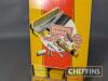 Dunlop wall hanging or freestanding 'Silent Salesman' cycle repair outfit dispenser, complete with 5no. tins - 3