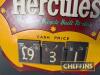 Hercules The Finest Bicycle Built To-Day wall hanging cash price indicator with price tabs, approx. 8x8.5ins - 4