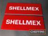 Pr. Shellmex petrol pump inserts approx. 11x4ins each