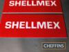 Pr. Shellmex petrol pump inserts approx. 11x4ins each - 3