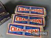 4no. Hobson spark plugs in original boxes t/w 3no. Champion plugs - 4