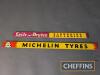 Michelin Tyres t/w Exide and Drydex Batteries shelf edge strips