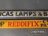 Use Lucas Lamps & Bells t/w Dunlop Reddifix Cycle Patches shelf edge strips - 3