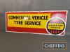 Dunlop Stock Commercial Vehicle Tyre Service single sided enamel sign, c48x18ins - 2