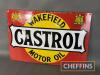 Wakefield Castrol Motor Oil double crest single sided enamel sign, marked Bruton, Palmers Green, c30x24ins - 2