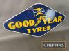 Goodyear Tyres double sided enamel sign of penant form, c36x19ins - 2